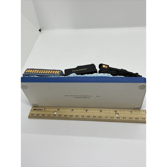 WB Polar Express Hallmark 2004 Resin Train Christmas Card Holder *No Sleeve* - Picture 7 of 7